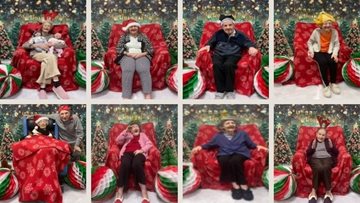 Callands Residents pose for festive photos